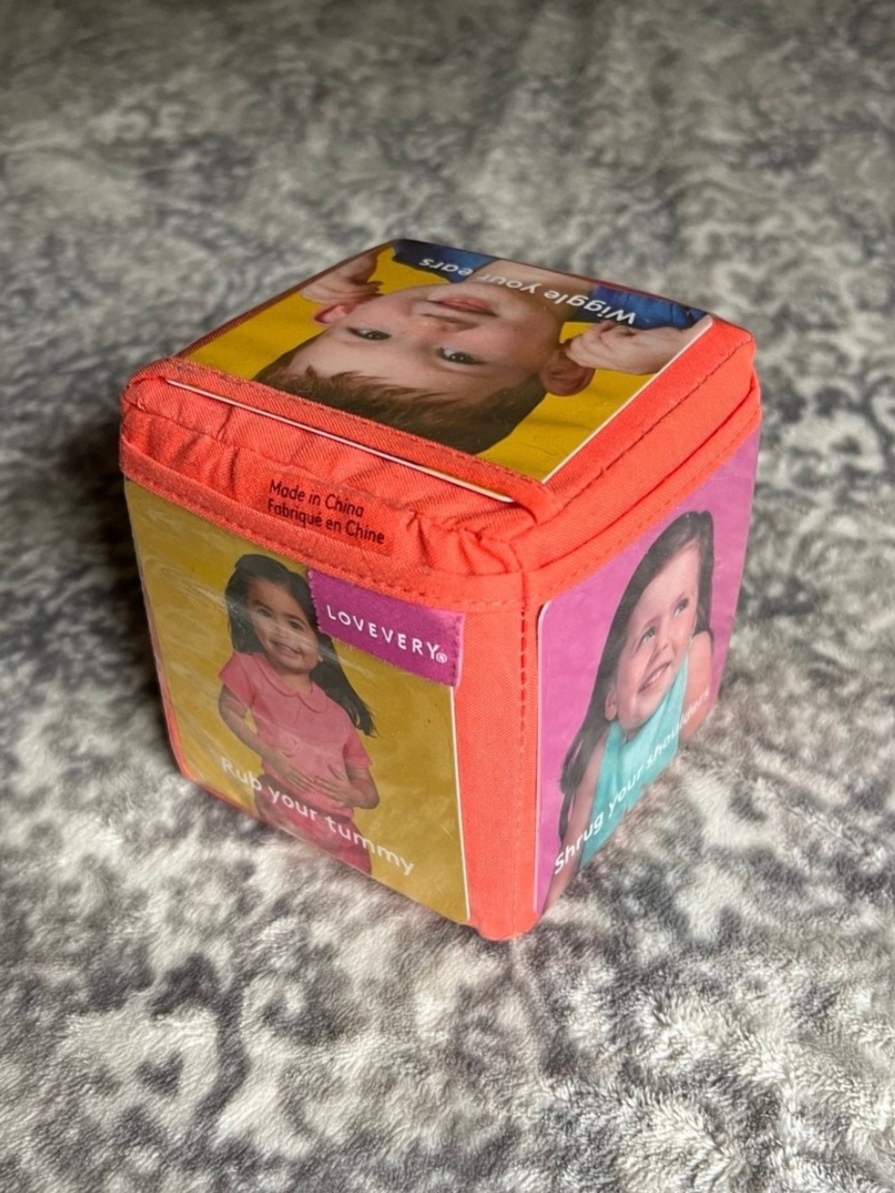 Lovevery Soft Fabric Activity Cube - Simon says